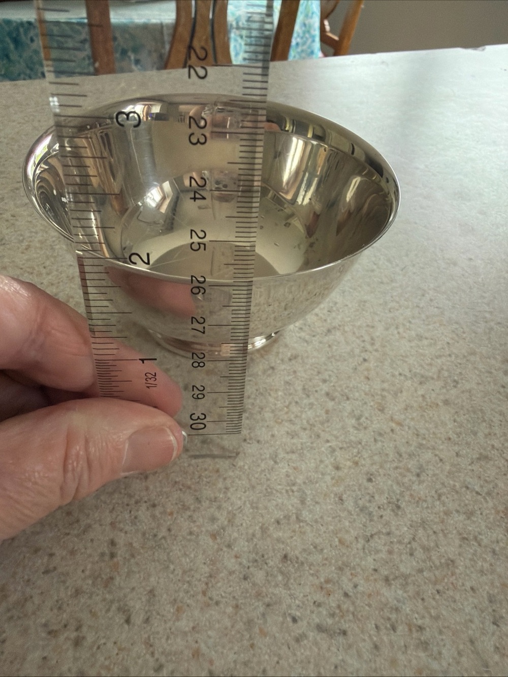 Vintage Silver Plate Paul Revere Serving Bowl small 3.78 inches - Picture 11 of 11